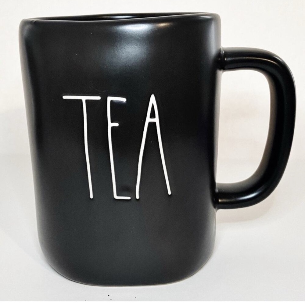 Rae Dunn Black Ceramic Tea Mug